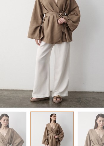 diğer Beden Keten kimono