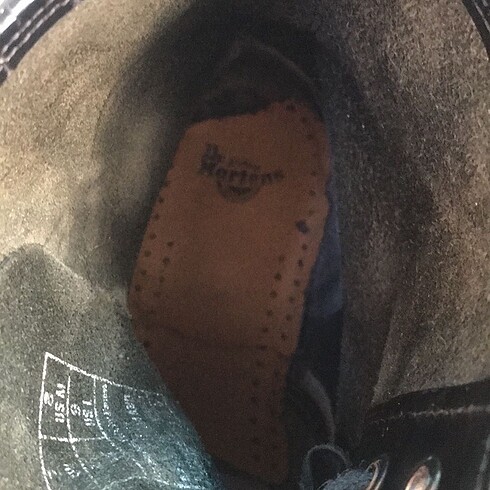 41 Beden siyah Renk Dr. Martens siyah deri bot