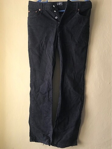 vintage siyah kot pantolon