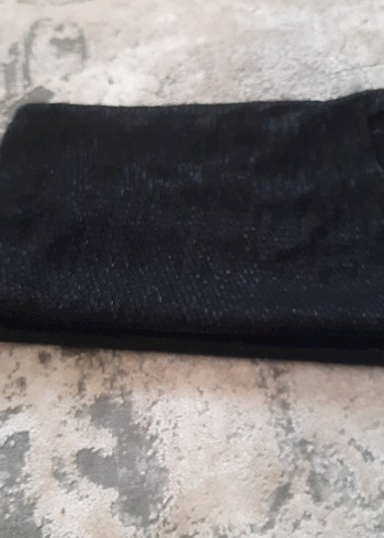 Koyu Siyah simli şal - Görsel 2