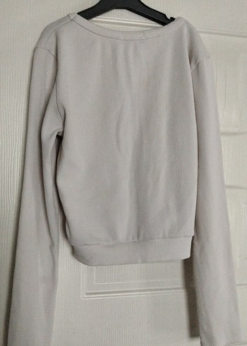 Bej Kadın Uzun Kollu Triko - Görsel 2