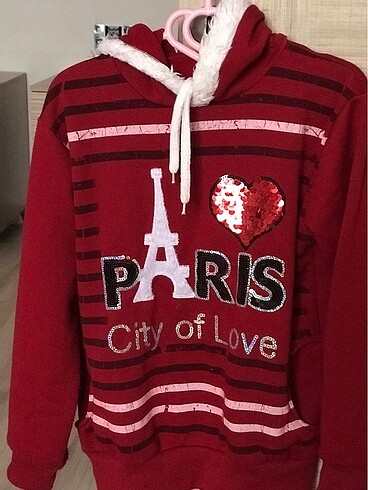 Yün kapşönlü sweatshirt