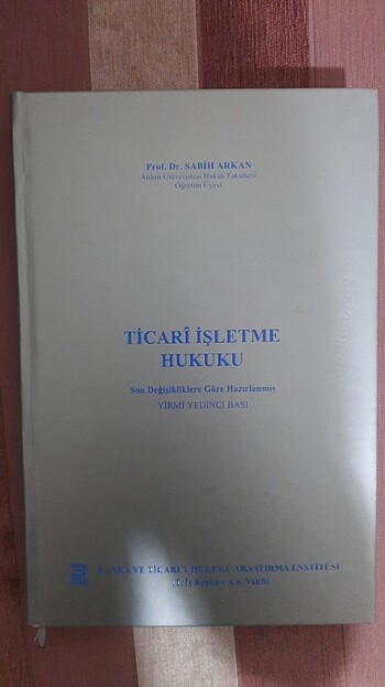 Sabih Arkan ticaret hukuku