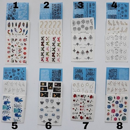 Diğer tırnak stickerı