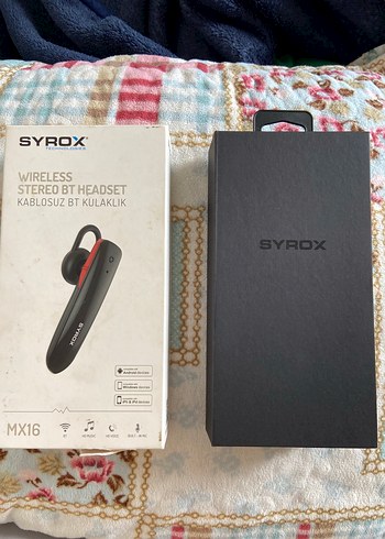 SYROX MX16 Kablosuz Stereo BT Kulaklık Siyah