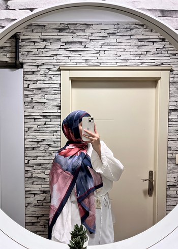 Kraş şal tulipano kırmızı lacivert