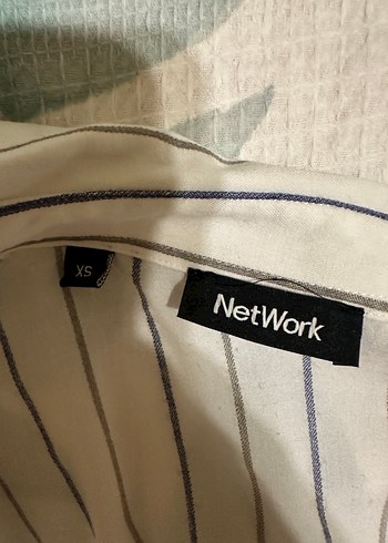 Network Gri Çizgili kadın Gömlek