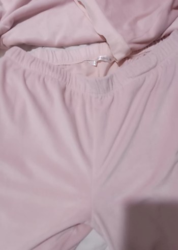 xl Beden Pembe Uzun Kollu Bol Kesim Kadın Pijama Takımı