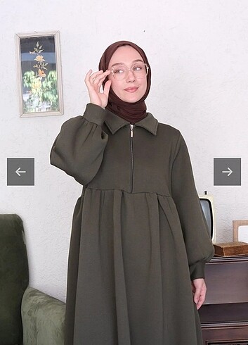 xxl Beden haki Renk Elbise