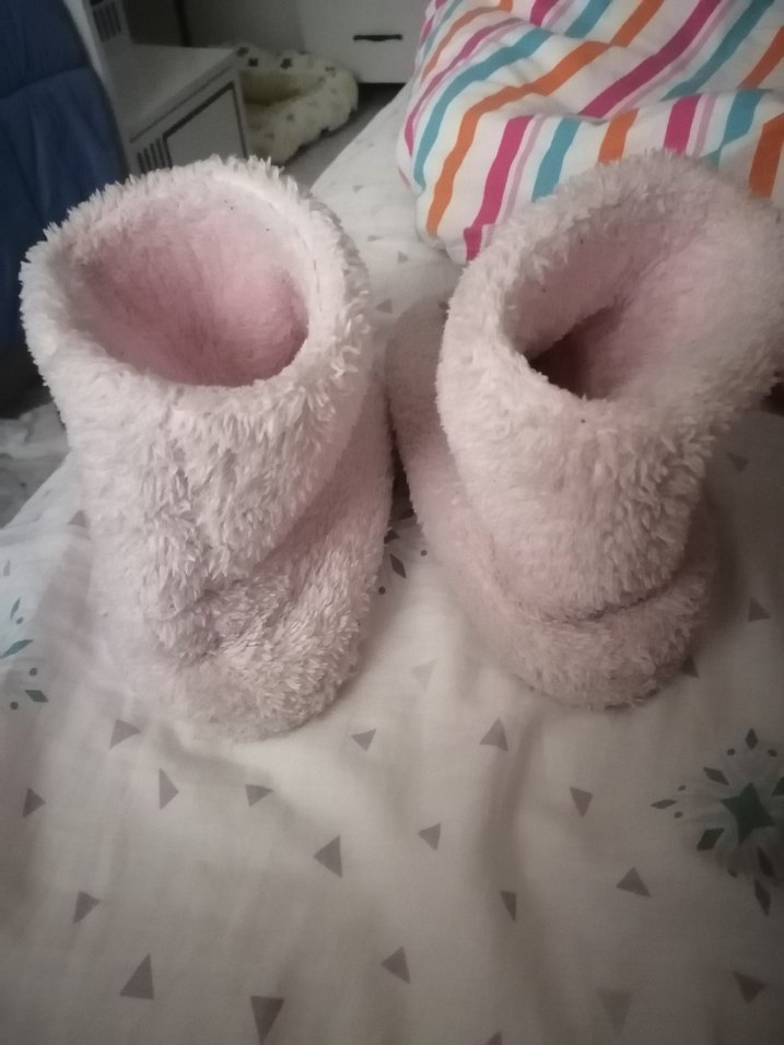 Kız Çocuk Pembe Peluş Ev Terliği - Görsel 2