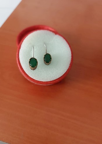 Yeşil Mini Boncuklu Küpe