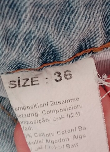 36 Beden mavi Renk Kot şort