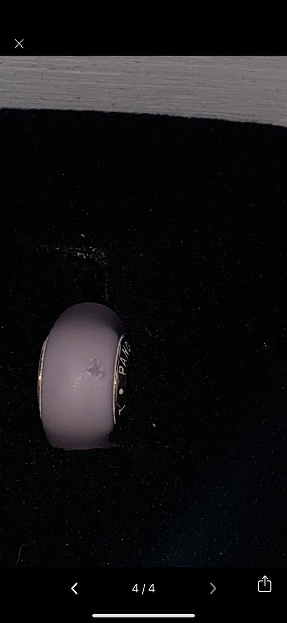 Mat Pembe Murano Cam Charm - Görsel 4