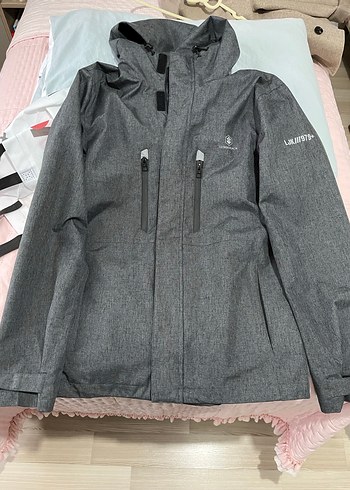 Gri Erkek Fermuarlı Yağmurluk - Görsel 6