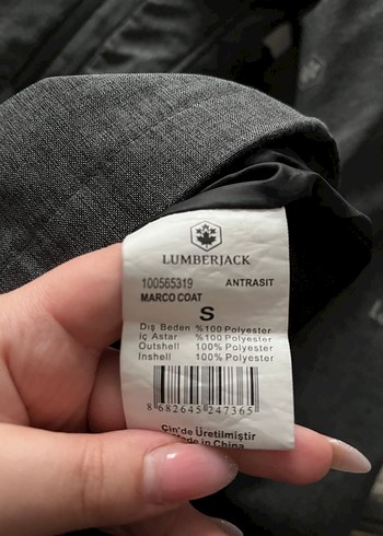 Gri Erkek Fermuarlı Yağmurluk - Görsel 7