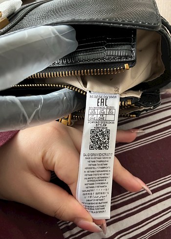 Siyah Deri Guess Kadın Çanta - Görsel 11