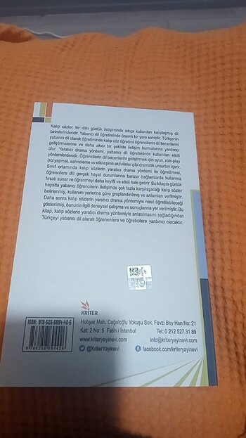Türkçenin Yabancı Dil Olarak Öğretiminde Kalıp Sözlerin Yaratıcı
