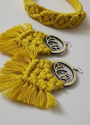 Taç küpe set