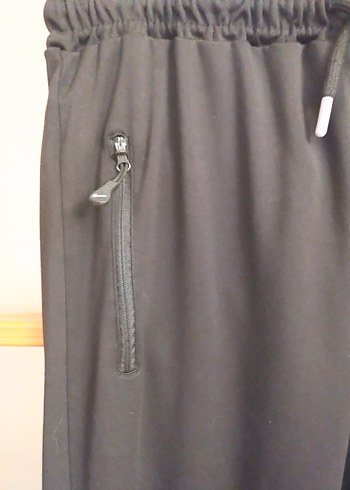 Siyah Elastik Fit Erkek Spor eşofman - Görsel 4