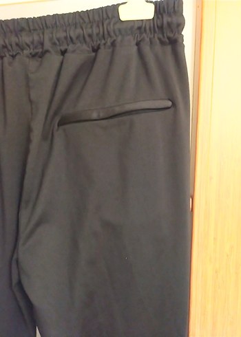 Siyah Elastik Fit Erkek Spor eşofman - Görsel 5