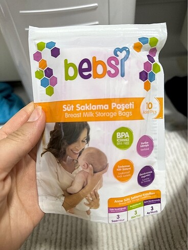 Bebsi Süt saklama poşeti