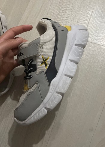 Kinetix Erkek Çocuk Gri Sarı Spor Ayakkabı