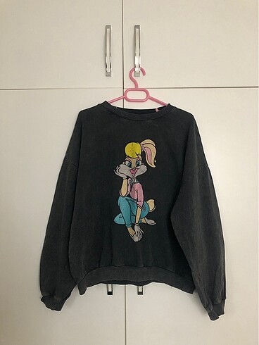 Antrasit Lisanslı Sweatshirt