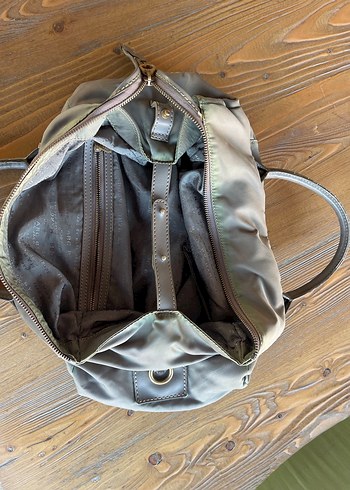 Bej Deri Kadın Omuz Çantası - Görsel 2