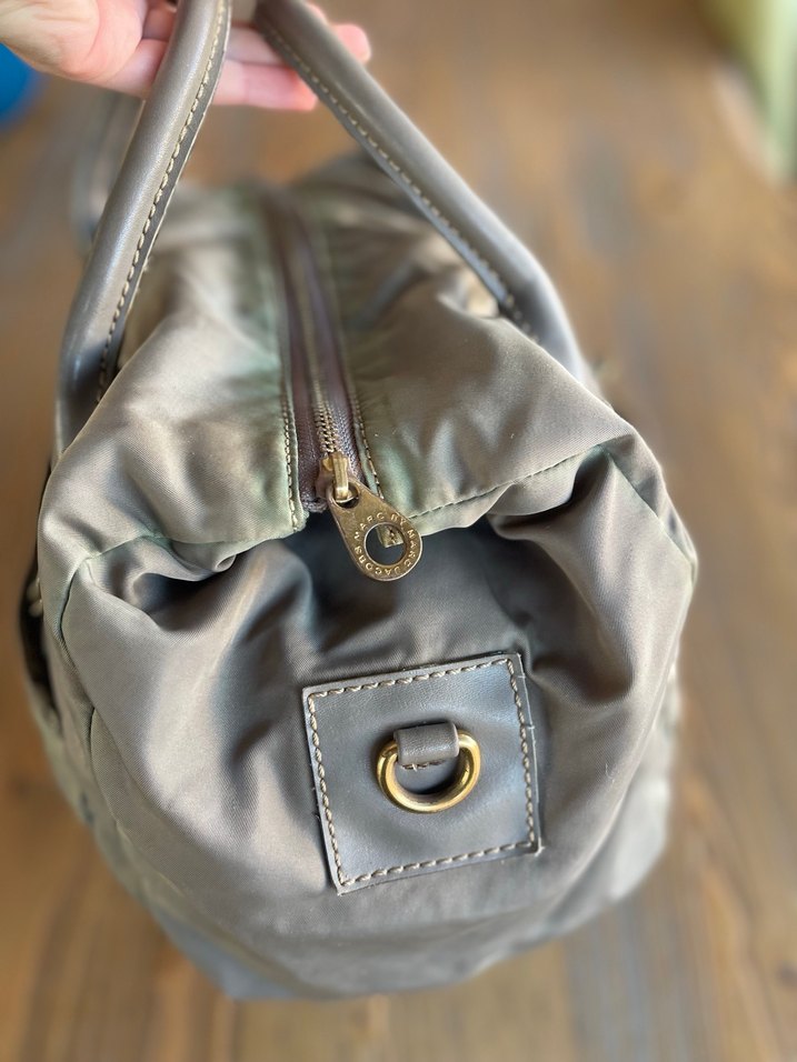 Bej Deri Kadın Omuz Çantası - Görsel 3