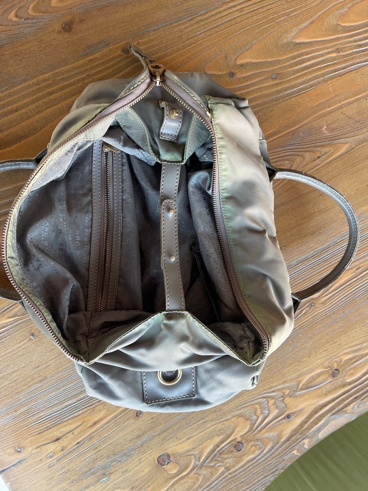 Bej Deri Kadın Omuz Çantası - Görsel 2