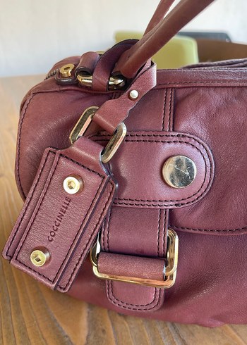 Burgundy Deri Vintage Kadın Çantası - Görsel 2