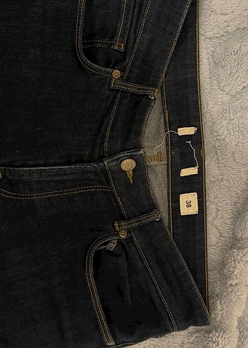 Kadın Lacivert Midi Denim Jean - Görsel 2