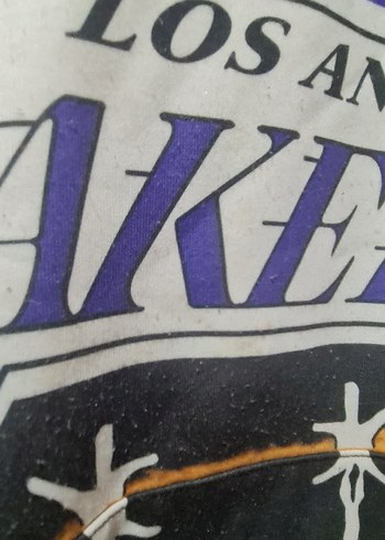 Los Angeles Lakers Baskılı Mor Sweatshirt - Görsel 2