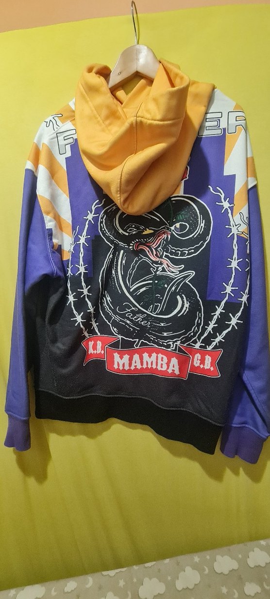 Los Angeles Lakers Baskılı Mor Sweatshirt - Görsel 3