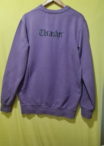 Mor Uzun Kollu Erkek Sweatshirt - Görsel 2