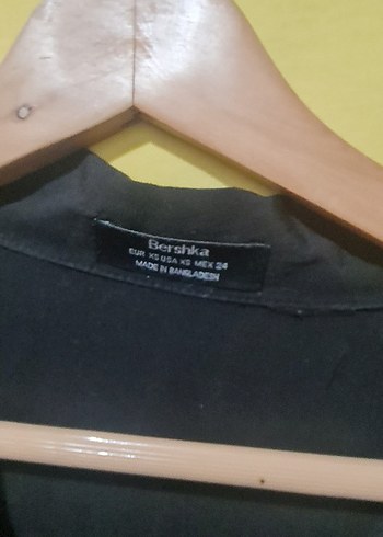Bershka SiyahUzun Kollu Kadın Gömlek - Görsel 2