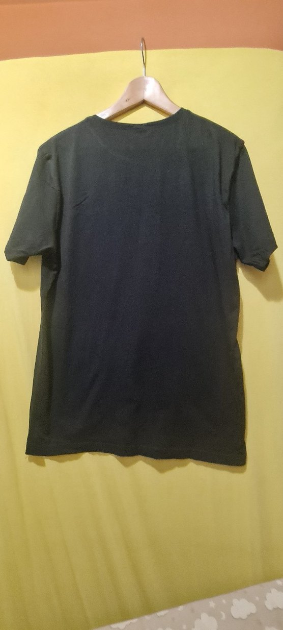 Baskılı Siyah Rock Punk  Tişört - Görsel 2