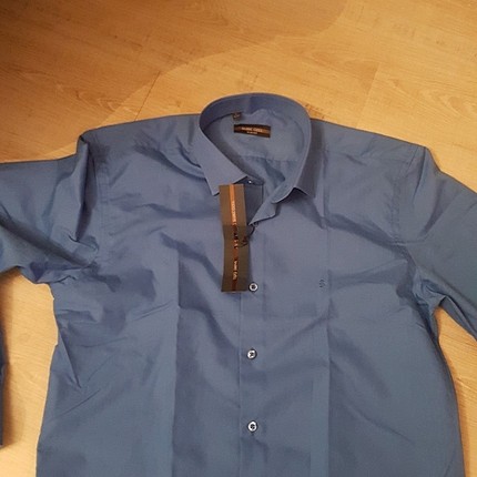 l Beden mavi Renk sabri ozel erkek gomlegi yeni etiketli