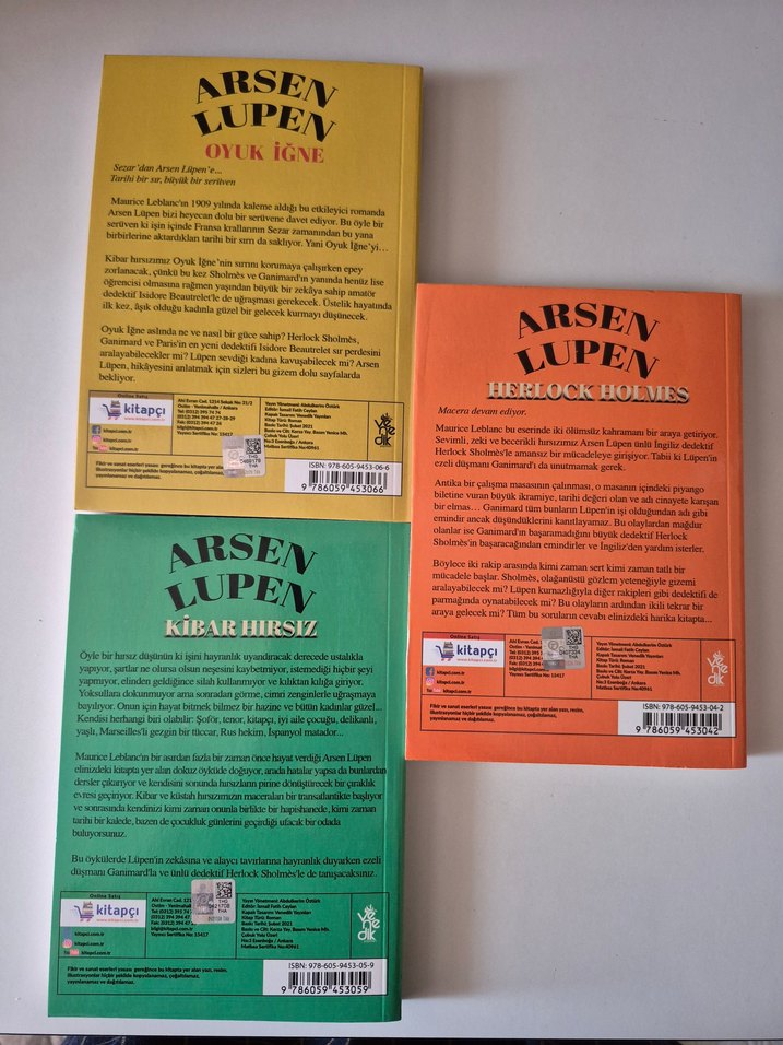 Arsen Lüpen Kitap Seti - 3 Kitap - Görsel 2
