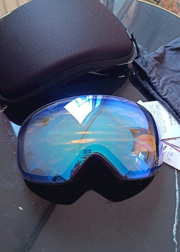 Mavi Şeffaf Kayak Gözlüğü - Görsel 2