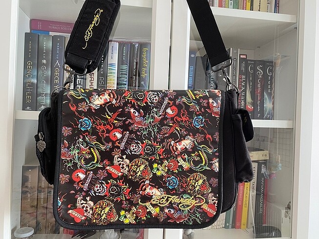 Von Dutch orijinal ed hardy çanta y2k punk