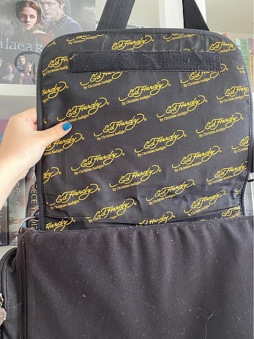 Beden siyah Renk orijinal ed hardy çanta y2k punk