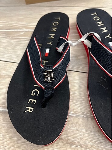 39 Beden lacivert Renk Orijinal Tommy Hilfiger Terlik