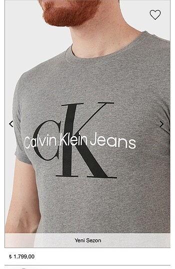 l/xl Beden Orijinal Calvin Klein Tişört