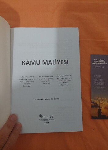Beden Kamu Maliyesi ders kitabı Metin Erdem 16.baskı
