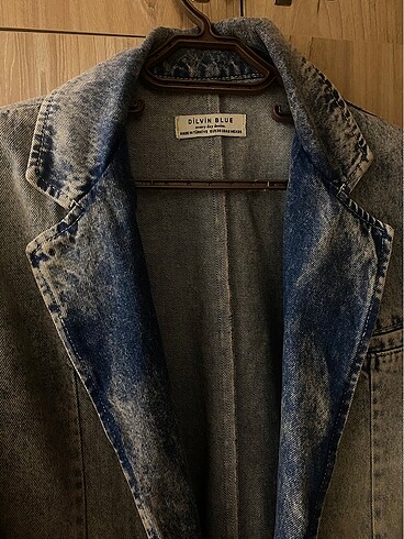 36 Beden mavi Renk Dilvin kot blazer ceket