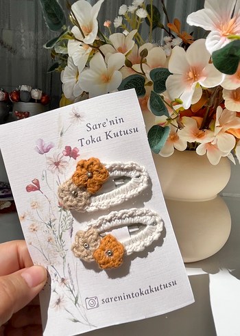 Çiçekli toka - Görsel 3
