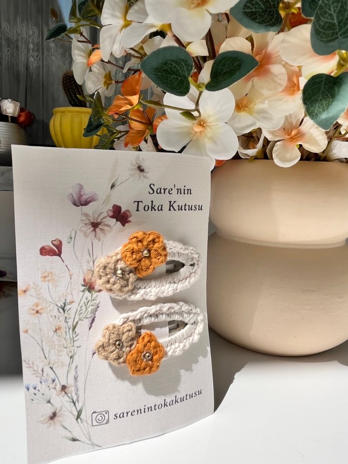 Çiçekli toka - Görsel 2