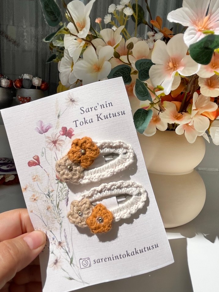 Çiçekli toka - Görsel 3