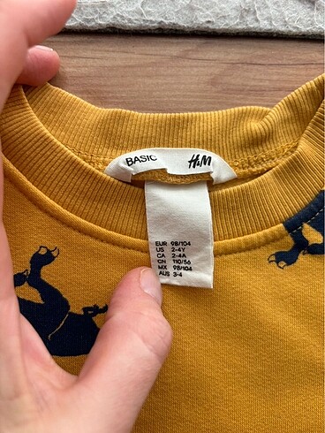 24-36 Ay Beden H&M 2-4 yas sweatshirt